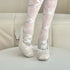 Elegant Chunky Heels Lolita Pumps for Women - Lace-Up Ballet Style Single Shoes for Spring and Autumn Parties, Fashionable French-Inspired Footwear with Square Toe and Super High Heel